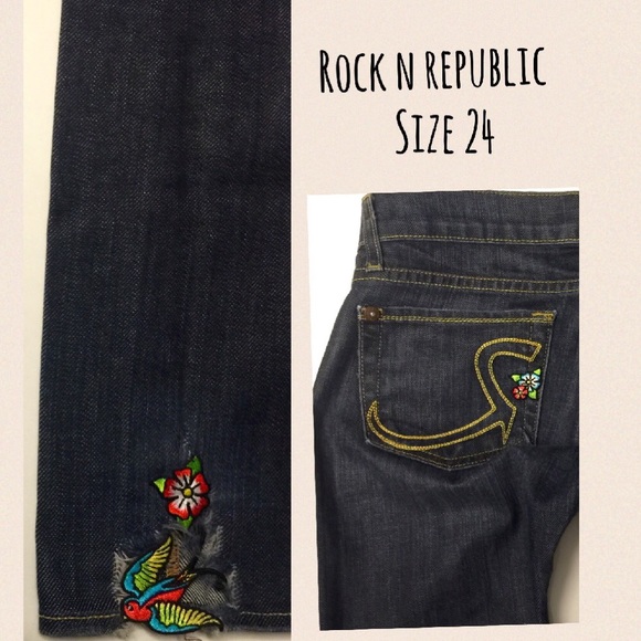 Rock n Republic denim jeans straight leg size 24