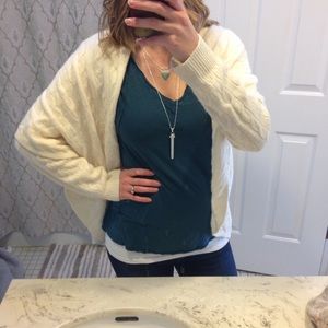Ralph Lauren cape cream sweater