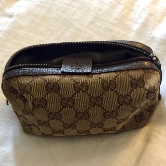 GUCCI - Monogram Canvas Cosmetic Pouch - Picture 4 of 4