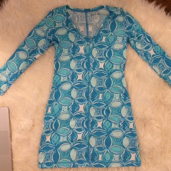 Lily Pulitzer Juliet printed fitted V-neck T-shirt