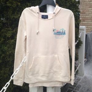 Cream American Eagle Outfitters pull over