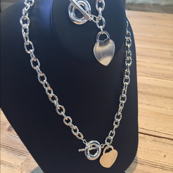 Jewelry New Sterling Silver Bracelet And Necklace Set Poshmark