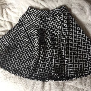 Patterned Skater Skirt