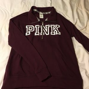 Pink half zip