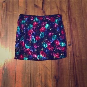 Sequin Mini Skirt