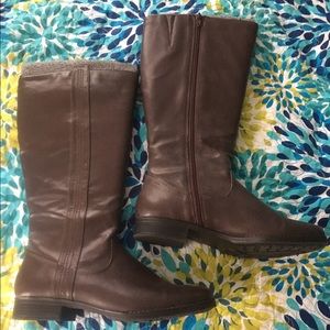 New never worn brown riding boots.