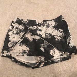 Free People Soft Shorts - Charcoal Tye Dye