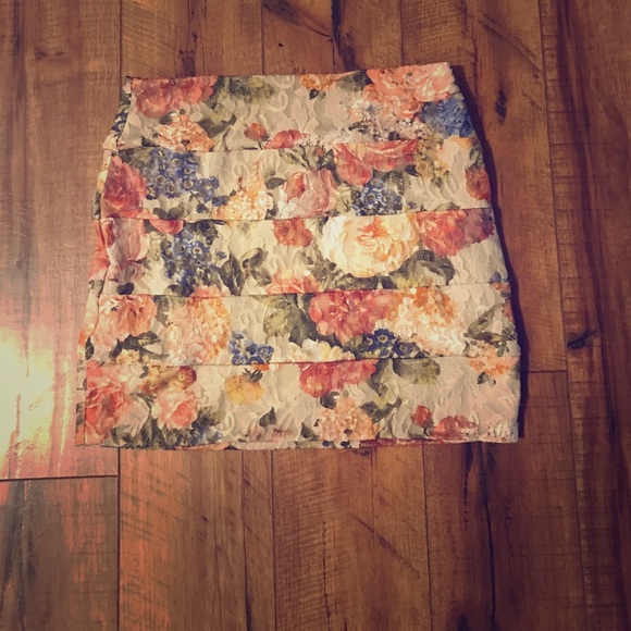 Floral Mini Skirt