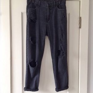 BDG high rise torn jeans