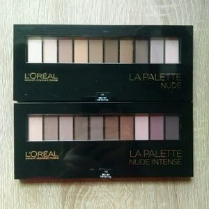 2 NEW loreal nude eyeshadow palettes