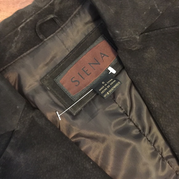 Chocolate Suede fully lined blazer - Picture 2 of 4