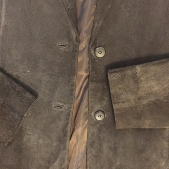 Chocolate Suede fully lined blazer - Picture 3 of 4