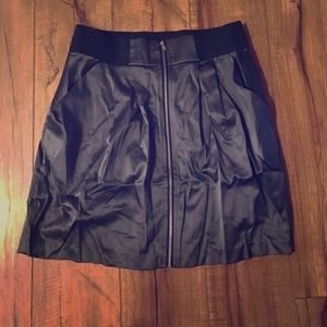 Front Zip Mini Skirt