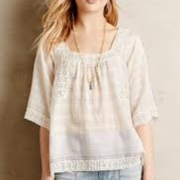 Anthropologie Tops - Anthropologie Cotton Top