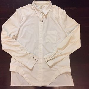 Lululemon white button long sleeve shirt