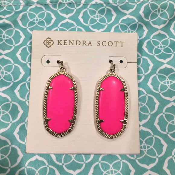 Neon Pink Elle Earrings Kendra Scott