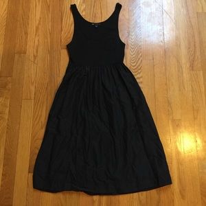 Gap Tshirt And Sateen midi dress black size xs