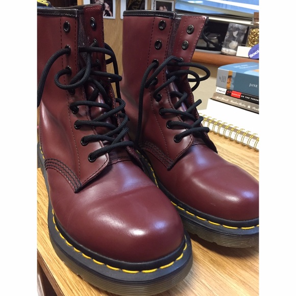 Size 10 Dr Martens, worn once. One small scratch