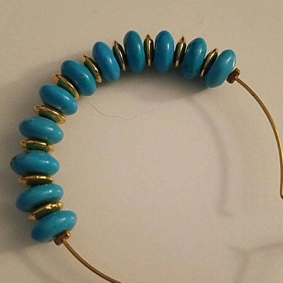 Lucky Brand beaded hoop earrings - Picture 4 of 4