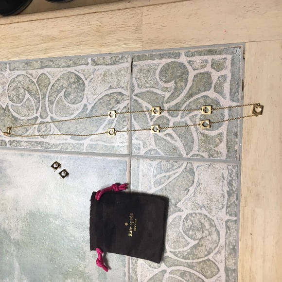 Kate spade necklace and earrings set