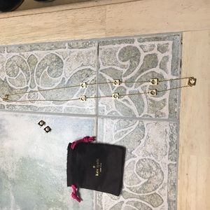 Kate spade necklace and earrings set