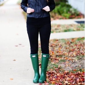 Hunter Green Rain Boots