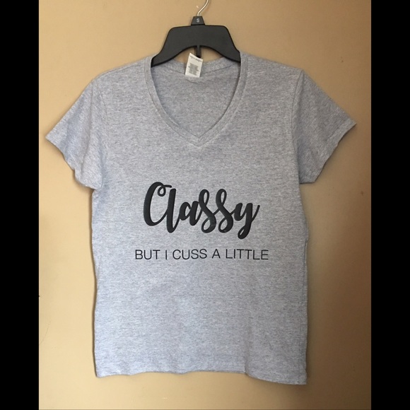 New Classy but I Cuss a little T-shirt - Picture 2 of 2