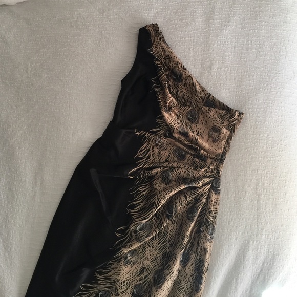 Peacock cocktail dress