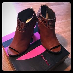 Michael Antonio peep toe booties