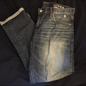 Gap Boyfriend Jeans - Medium Wash