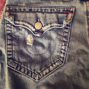 True religion distressed jeans