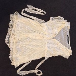 Lace babydoll top
