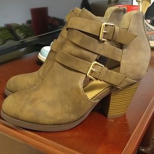 Taupe booties