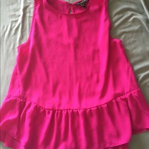 Banana Republic Pink Peplum Top