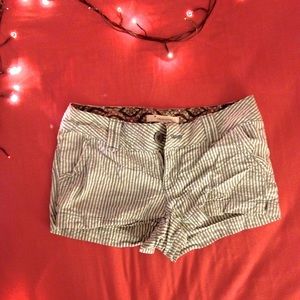 Striped light blue and white shorts