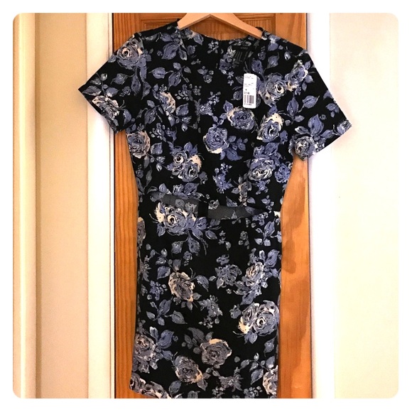 Forever 21 cut out floral dress