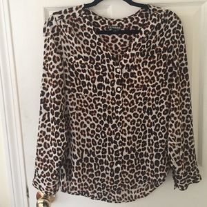 Animal print blouse
