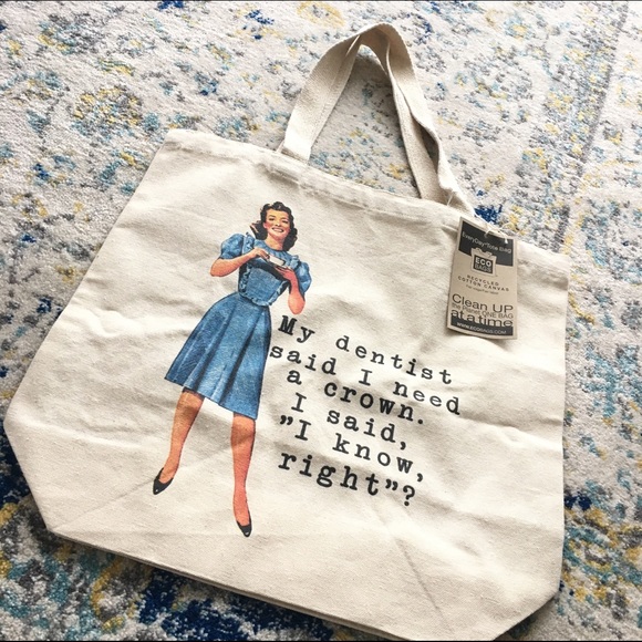 BRAND NEW Funny Canvas Tote