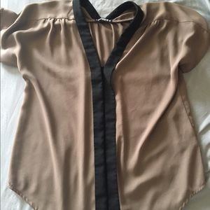 Express brown/black blouse