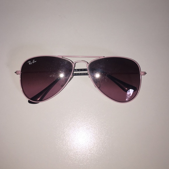 Pink Mirrored Child Size RayBan Aviators