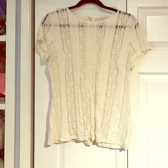Cabi lace top