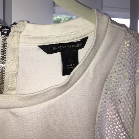 Banana Republic mesh panel sweater - Picture 2 of 5