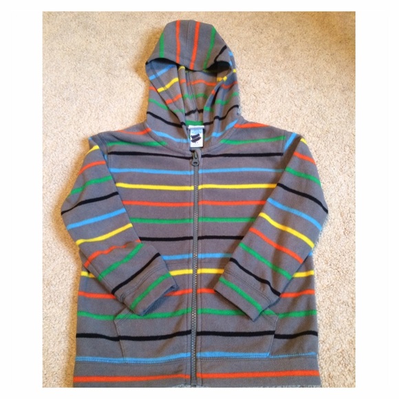 Colorful Zip Up Fleece Hoodie