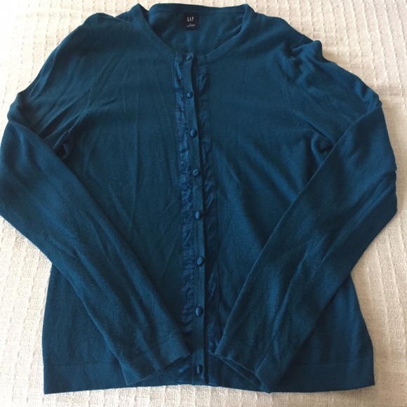 Gap Green Cardigan Sweater