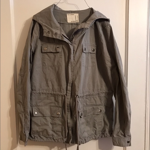 Forever 21 "Life in Progress" grey jacket
