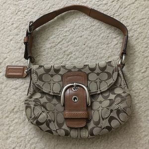 Authentic Brown and Tan Coach bag