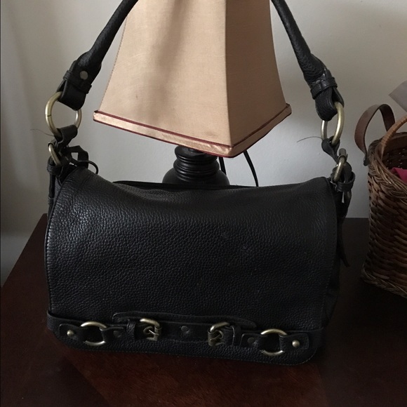 Bandolino pebbled leather handbag
