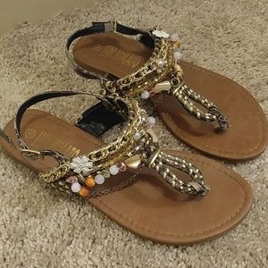 Jeweled sandals