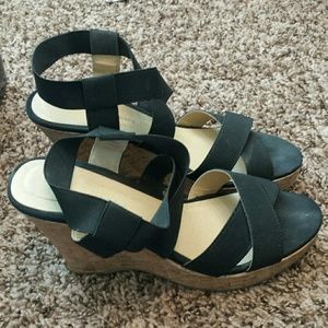 Strappy wedges