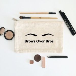 Brows Over Bros Cosmetic Makeup Bag